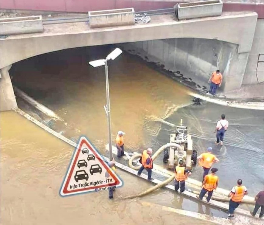 Algérie: Fortes précipitations ce mardi / plusieurs routes coupées.