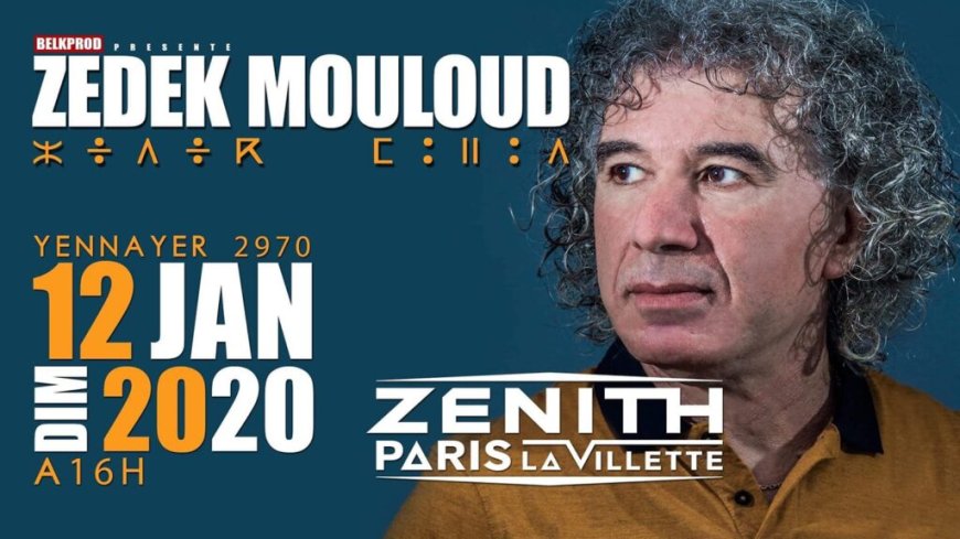 Zedek Mouloud revient au Zénith de Paris célébrer ses 40 ans de carrière