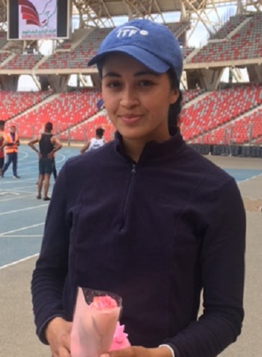 Nesrine Troubia (1re place 100 m club Chortat Wahrane):