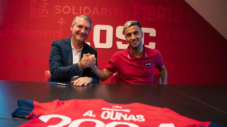 France Football:  Les détails du contrat de transfert d’Adam Ounas à LOSC Lille