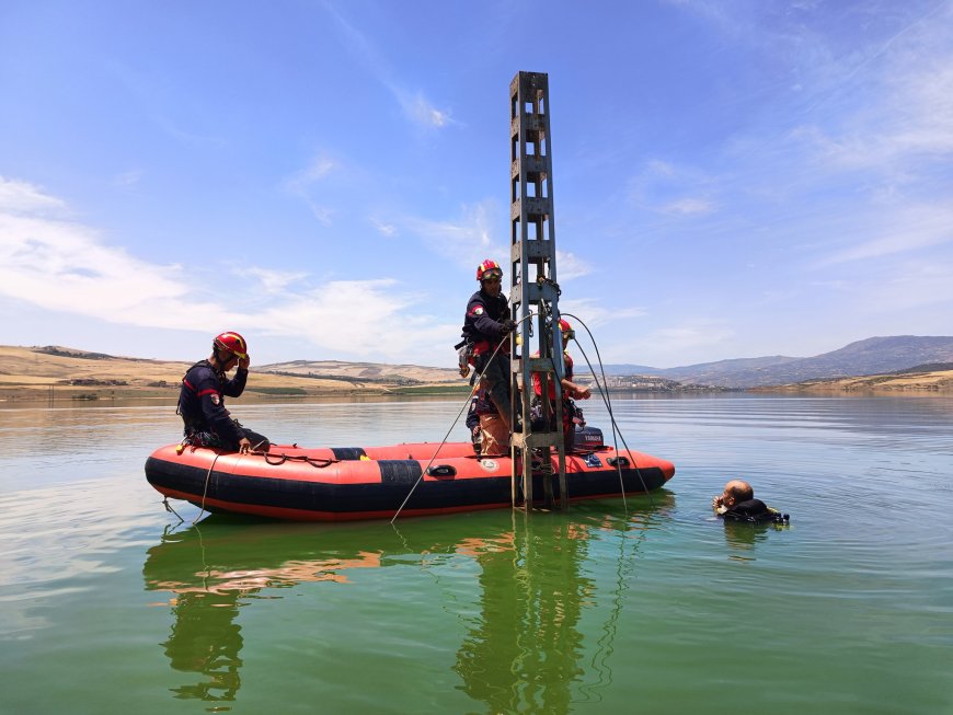 Pour mieux sécuriser l’écolage des hydravions : Retrait des pylônes submergés à Beni Haroun