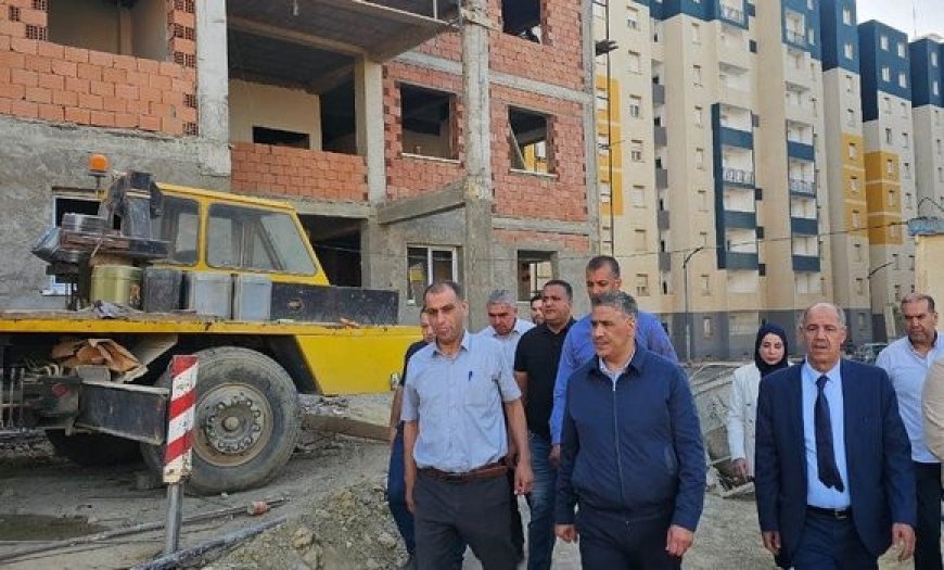 Pôle urbain « Haouch Errih » : Belaribi inspecte les travaux de réalisation des infrastructures publiques