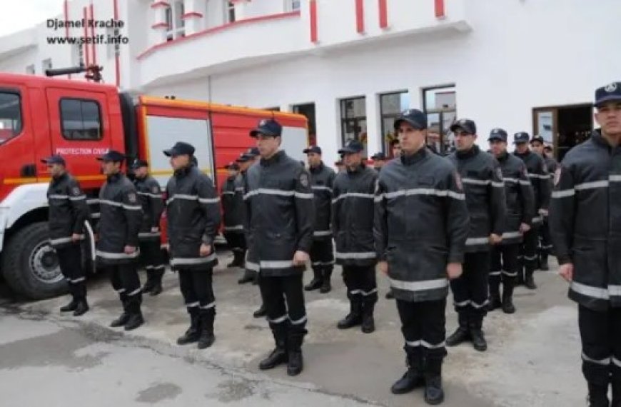 Mostaganem : Des officiers de la protection civile en formation