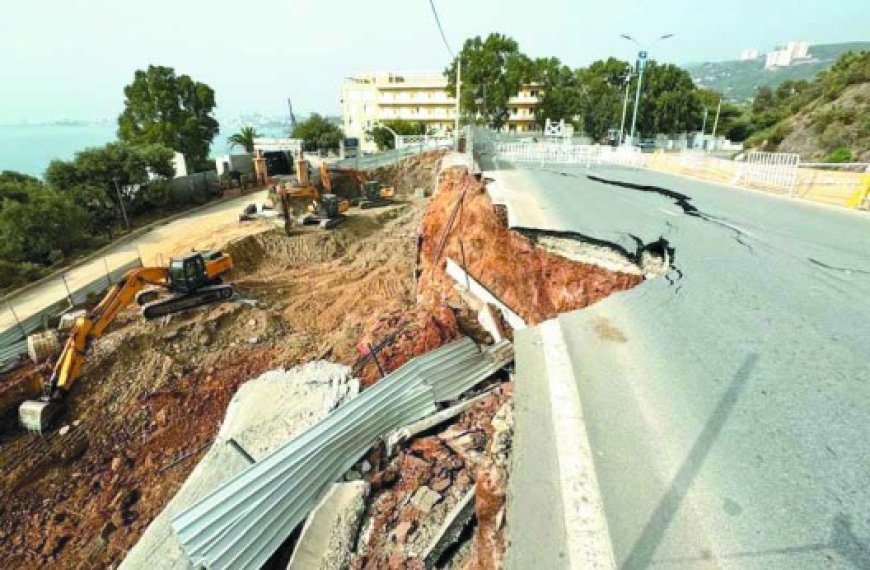 Un chantier provoque un glissement à la corniche de Annaba : Une enquête approfondie ordonnée par le wali