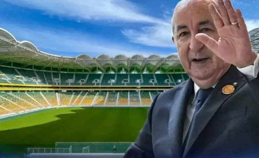 Le président Tebboune inaugure le stade moudjahid Hocine Aït Ahmed à Tizi-Ouzou