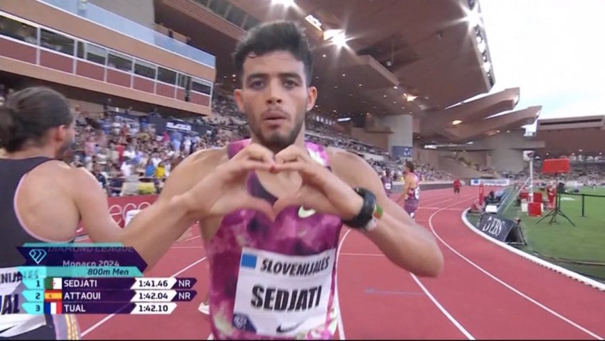 Meeting Monaco  : Djamel Sedjati domine ses adversaires en améliorant son record personnel (1:41.46).