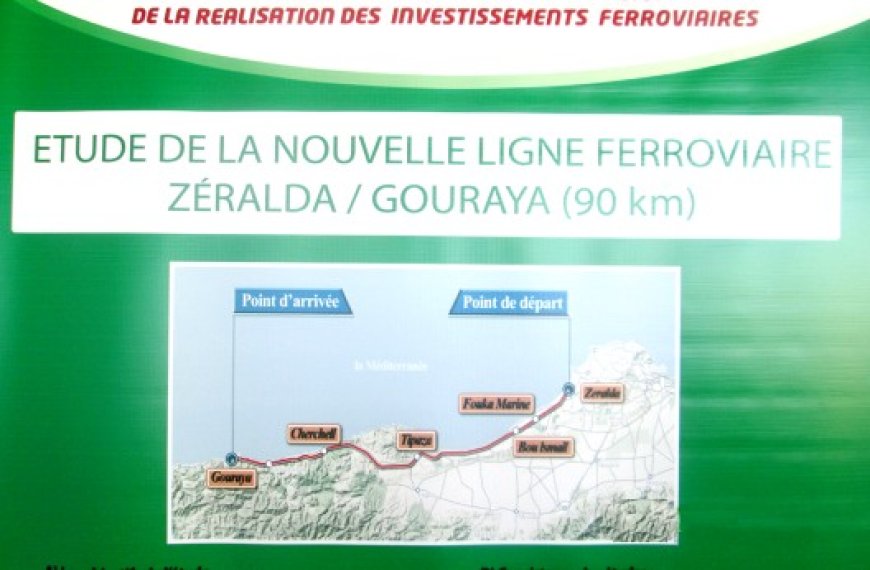 Tipasa : Le projet de la ligne ferroviaire Zéralda-Gouraya à l’étude