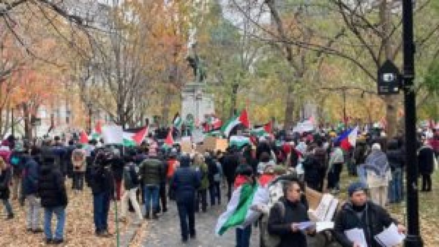 Canada : manifestation grandiose pour exiger la fin de l’agression sioniste contre Gaza