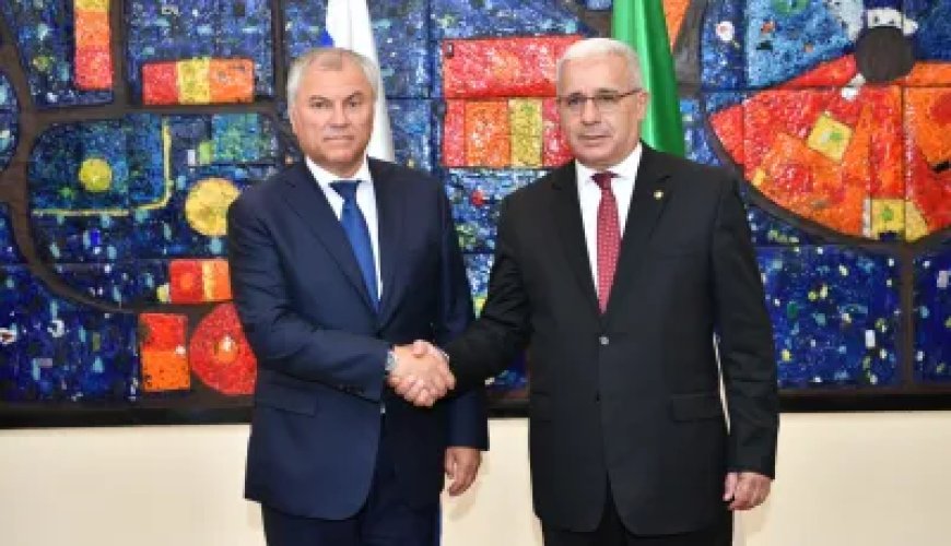 Boughali reçoit le président de la Douma de la Fédération de Russie