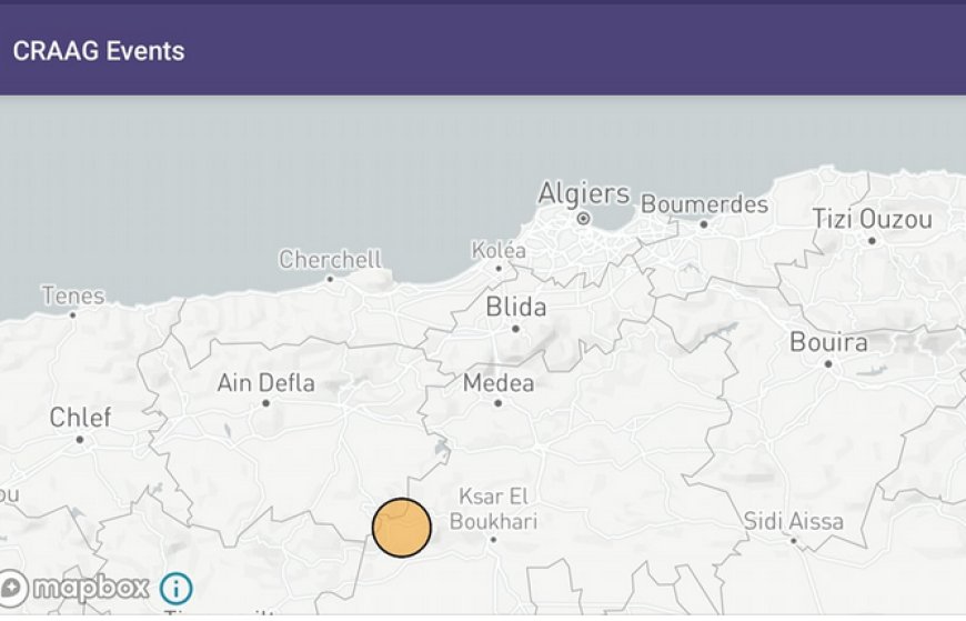 Secousse tellurique de magnitude 4,3 degrés enregistrée à Médéa