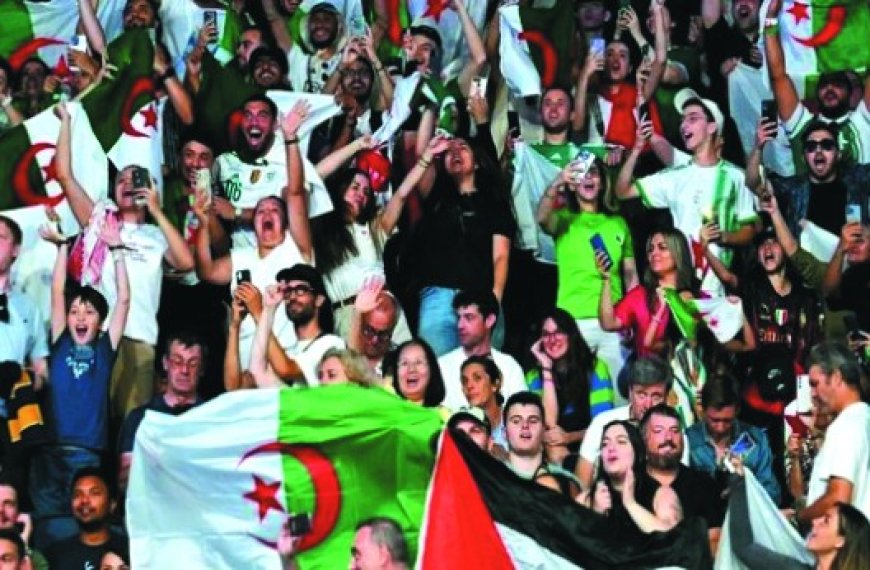 Les supporters algériens créent une ambiance particulière à Paris