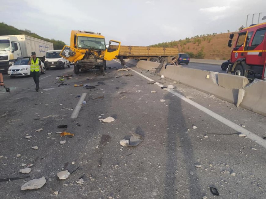 UN SEMI REMORQUE A PERCUTE UN CAMION ET UN VEHICULE LEGER : Deux morts et deux blessés graves à El Eulma