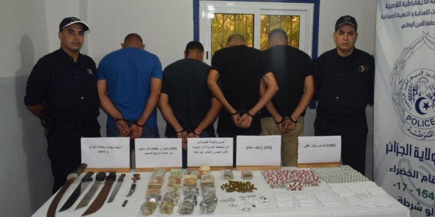 Drogue, armes blanches… les autorités démantèlent un réseau criminel à Alger