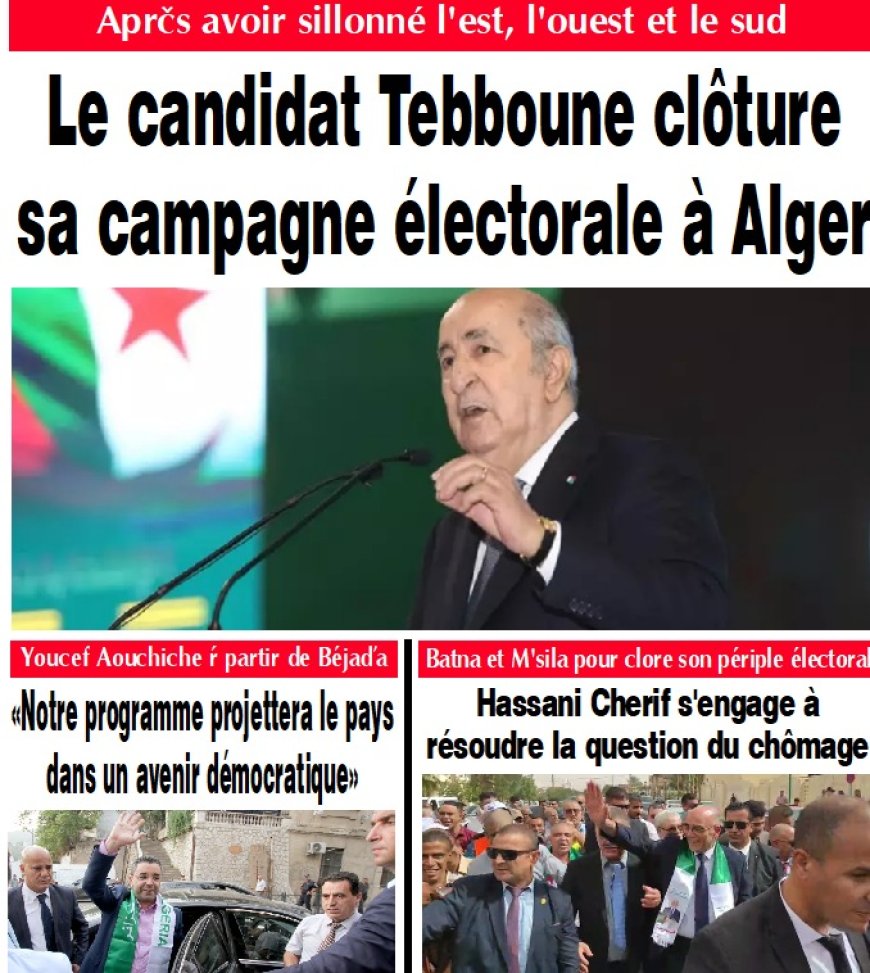 Après avoir sillonné l’est, l’ouest et le sud / Youcef Aouchiche à partir de Béjaïa / Batna et M’sila pour clore son périple électoral