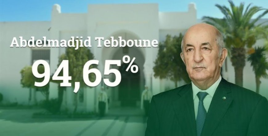 Abdelmadjid Tebboune largement réélu pour un second mandat