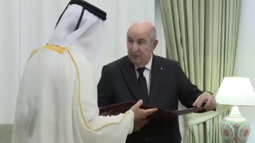 Le président Tebboune reçoit une lettre de l’émir de l’Etat du Qatar