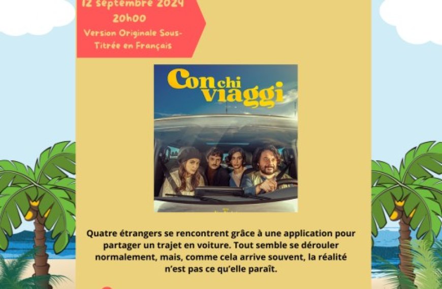 Cinéma italien : Con chi viaggi projeté à Alger